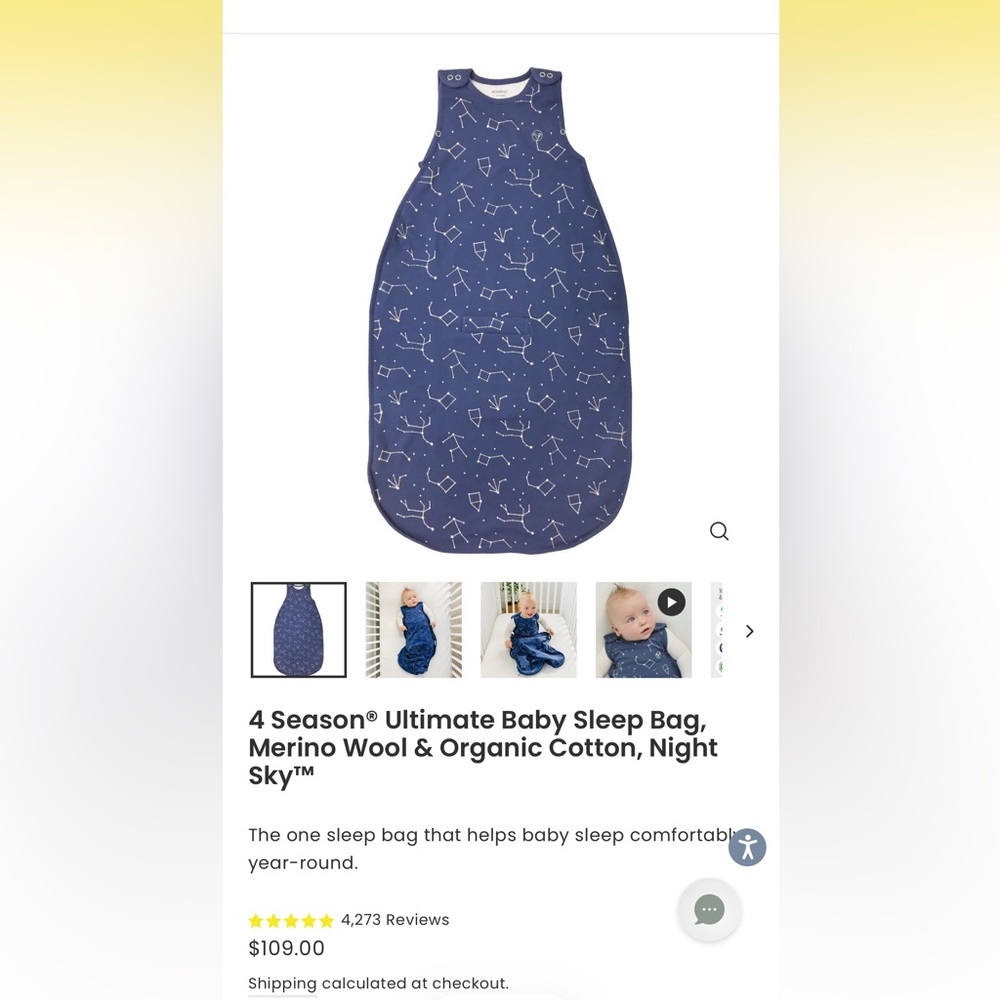 Woolino all-TOG sleep sack